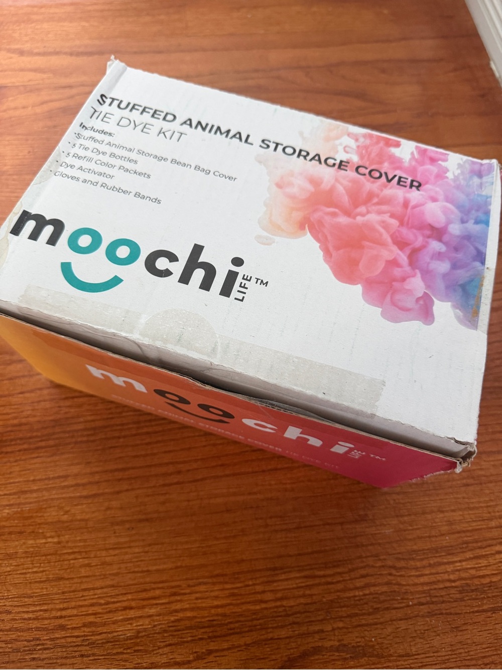Moochi Life Stuffed Animal Storage Cover Bean Bag Tie Dye Kit New
